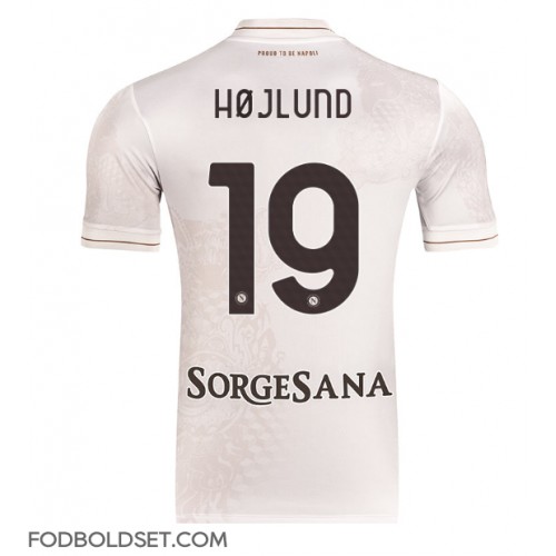 SSC Napoli Rasmus Hojlund #19 Udebanetrøje 2025-26 Kortærmet